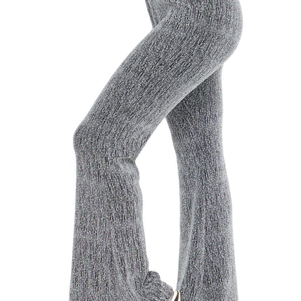Di Bartelomeo Flared broek glitter zilver