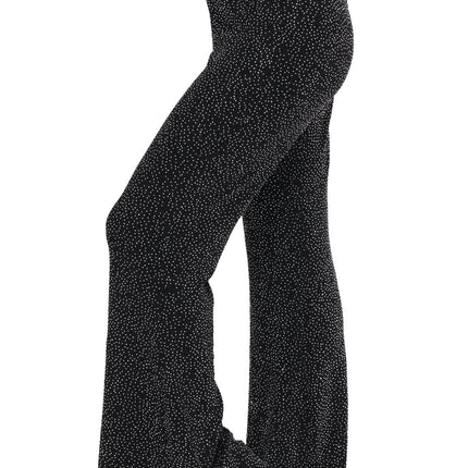 Di Bartelomeo Flared broek glitter zwart