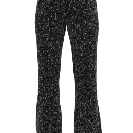 Di Bartelomeo Flared broek glitter zwart