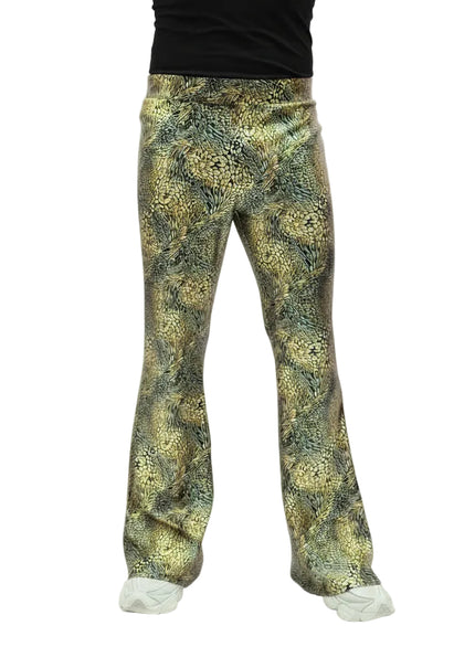 Di Bartelomeo Flared Broek Goud Zwart Heren