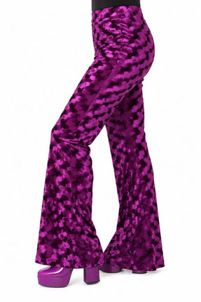 Di Bartelomeo Flared Broek Paars Pansamt