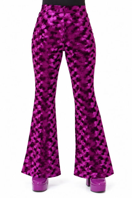 Di Bartelomeo Flared Broek Paars Pansamt