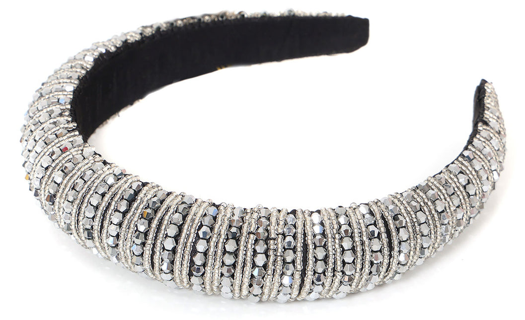 Di Bartelomeo Glitter Haarband Zilver