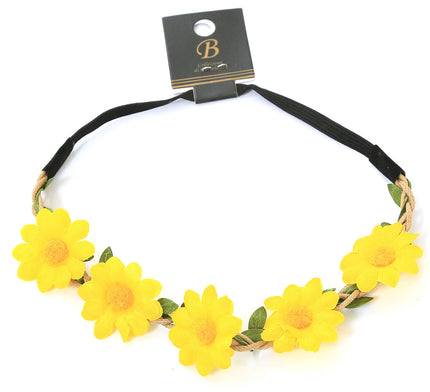 Di Bartelomeo Haarband Bloemen Geel