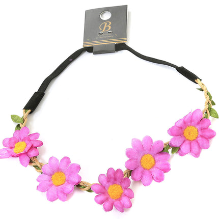 Di Bartelomeo Haarband Bloemen Paars