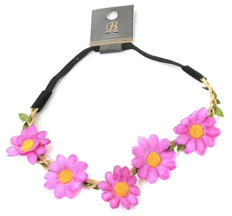 Di Bartelomeo Haarband Bloemen Paars