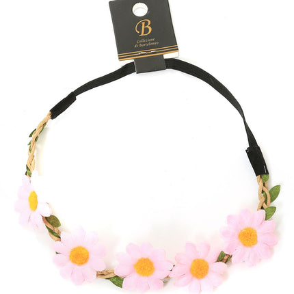 Di Bartelomeo Haarband Bloemen Roze