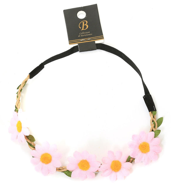 Di Bartelomeo Haarband Bloemen Roze