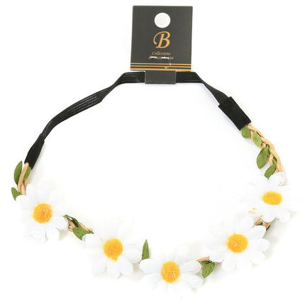 Di Bartelomeo Haarband Bloemen Wit