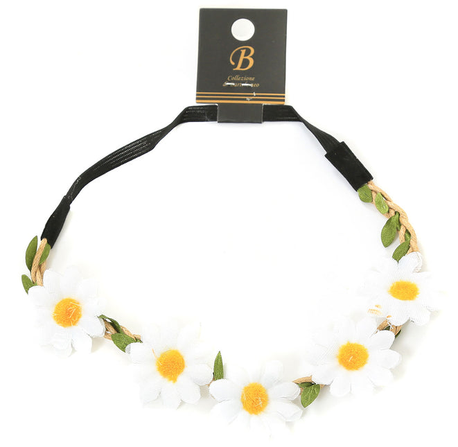 Di Bartelomeo Haarband Bloemen Wit