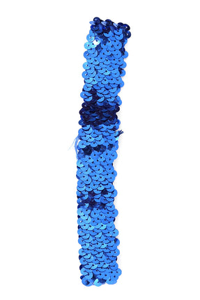 Di Bartelomeo Haarband Pailletten Blauw