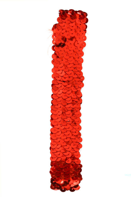 Di Bartelomeo Haarband Pailletten Rood