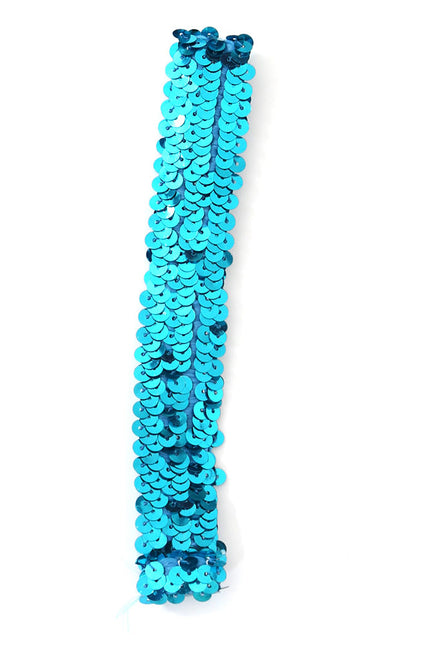 Di Bartelomeo Haarband Pailletten Turquise