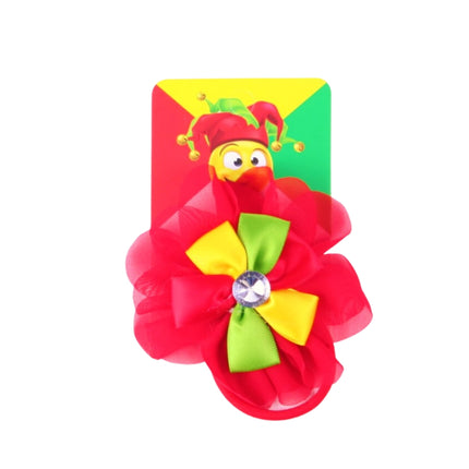 Di Bartelomeo Haarelastiek Limburg rode bloem