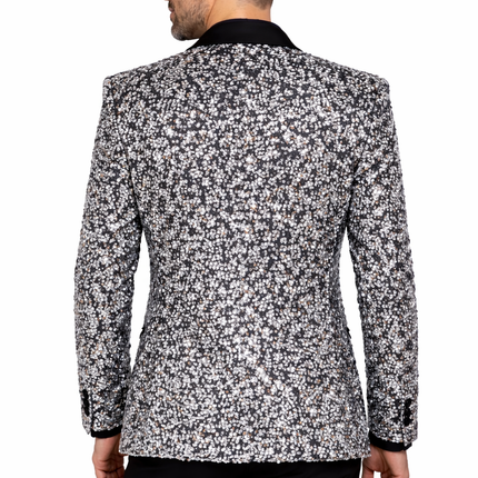 Di Bartelomeo Herencolbert pailletten zilver