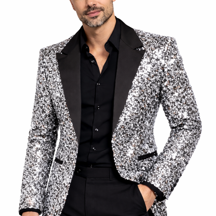 Di Bartelomeo Herencolbert pailletten zilver