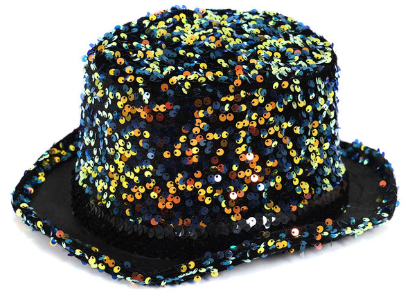 Di Bartelomeo Hoge hoed pailletten groen goud