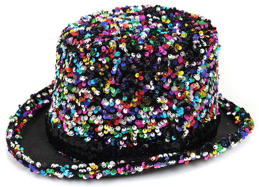 Di Bartelomeo Hoge hoed pailletten multi