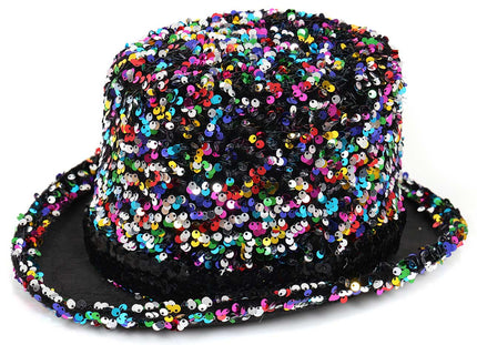 Di Bartelomeo Hoge hoed pailletten multi