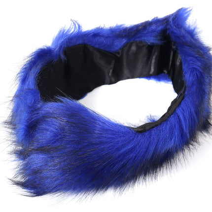 Di Bartelomeo Hoofdband Bont Blauw