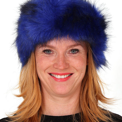 Di Bartelomeo Hoofdband Bont Blauw