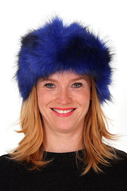 Di Bartelomeo Hoofdband Bont Blauw