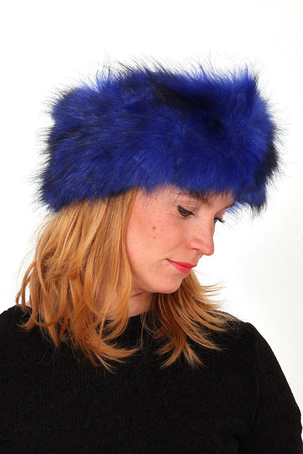 Di Bartelomeo Hoofdband Bont Blauw