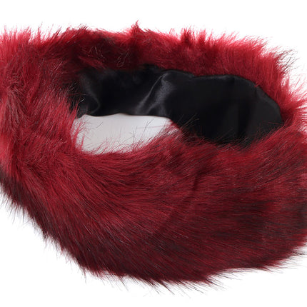 Di Bartelomeo Hoofdband Bont Burgundy