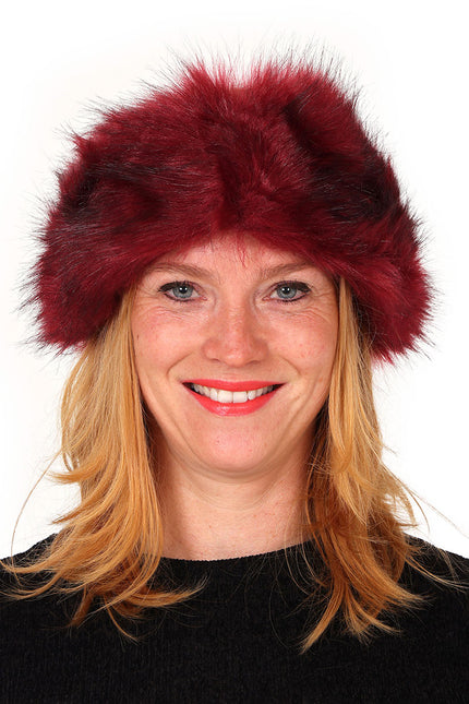 Di Bartelomeo Hoofdband Bont Burgundy