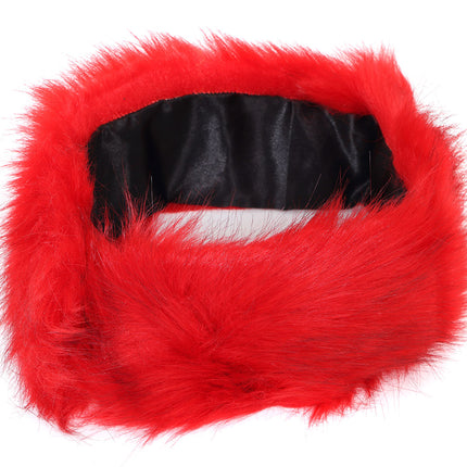 Di Bartelomeo Hoofdband Bont Rood