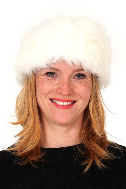 Di Bartelomeo Hoofdband Bont Wit