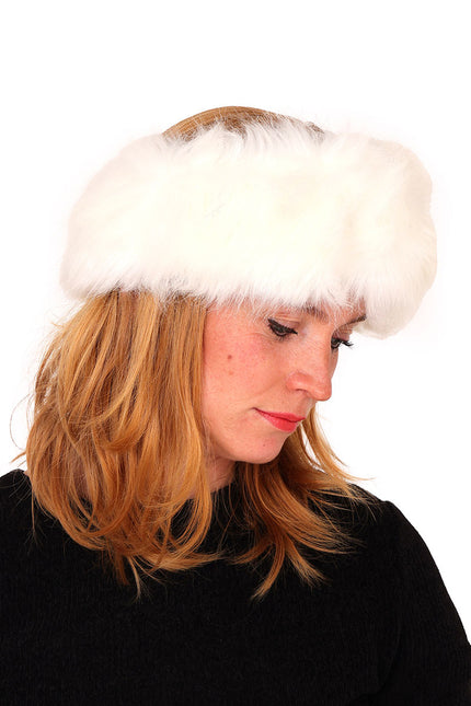 Di Bartelomeo Hoofdband Bont Wit
