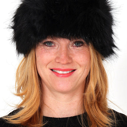 Di Bartelomeo Hoofdband Bont Zwart