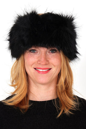 Di Bartelomeo Hoofdband Bont Zwart