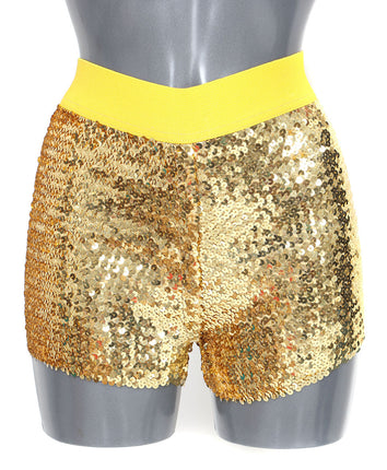 Di Bartelomeo Hotpants Pailletten Goud