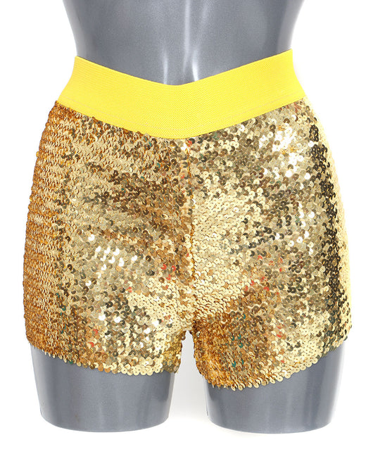Di Bartelomeo Hotpants Pailletten Goud