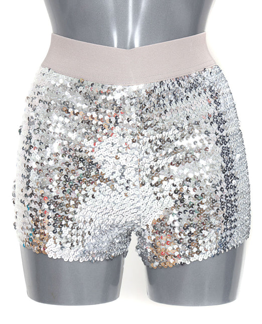 Di Bartelomeo Hotpants Pailletten Zilver