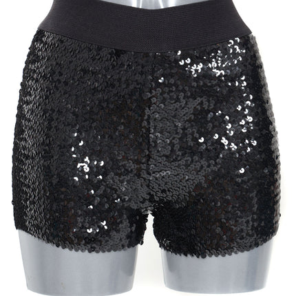 Di Bartelomeo Hotpants Pailletten Zwart