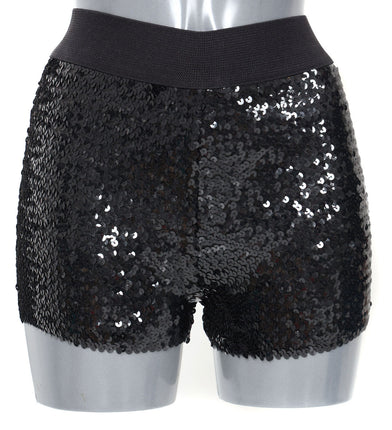 Di Bartelomeo Hotpants Pailletten Zwart