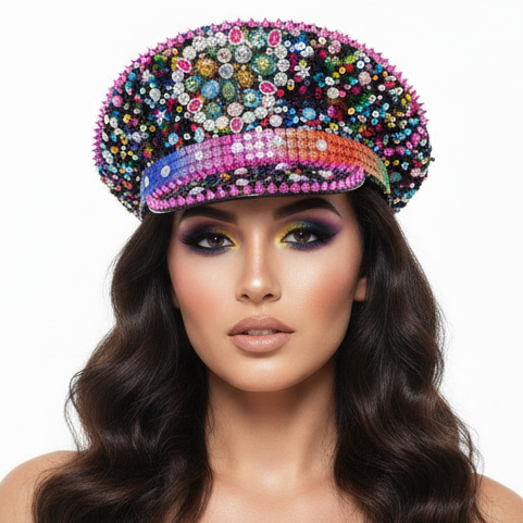 Di Bartelomeo Kapiteinspet Luxe Multi pailletten
