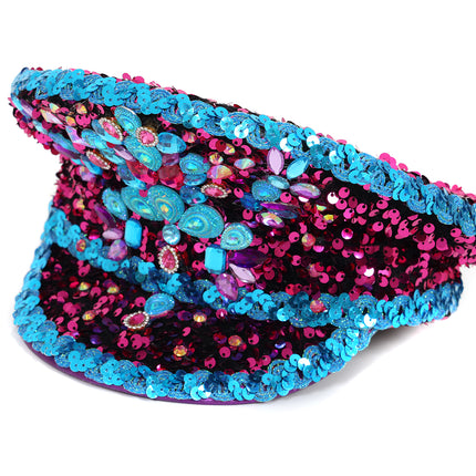 Di Bartelomeo Kapiteinspet Luxe Roze Blauw