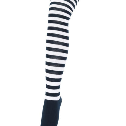 Di Bartelomeo Kniekousen Gestreept Blauw Wit