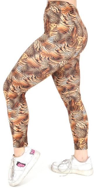 Di Bartelomeo Legging Bruine Panter