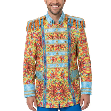 Di Bartelomeo Luxe Carnavals Rietjes Jas Multicolor Heren