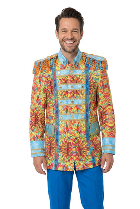 Di Bartelomeo Luxe Carnavals Rietjes Jas Multicolor Heren