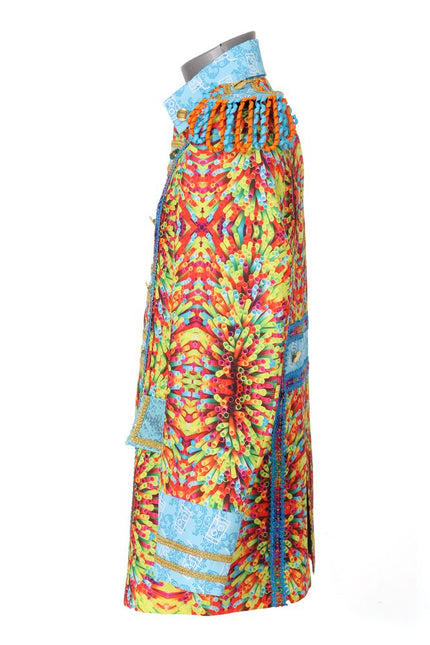 Di Bartelomeo Luxe Carnavals Rietjes Jas Multicolor Heren