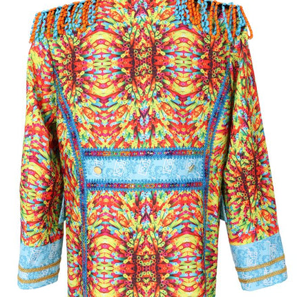 Di Bartelomeo Luxe Carnavals Rietjes Jas Multicolor Heren