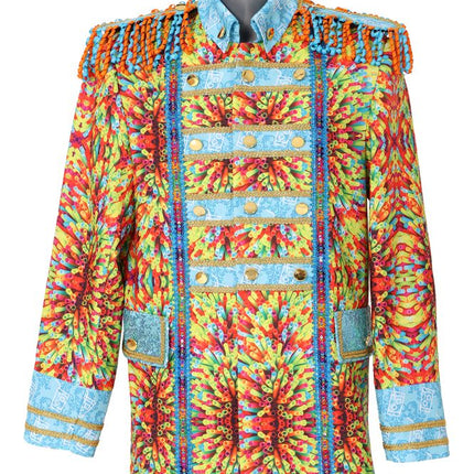 Di Bartelomeo Luxe Carnavals Rietjes Jas Multicolor Heren