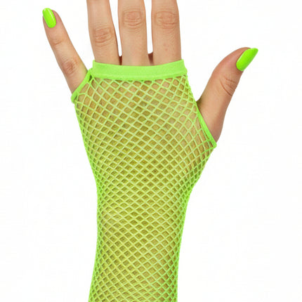 Di Bartelomeo Nethandschoenen Lang Neon Groen