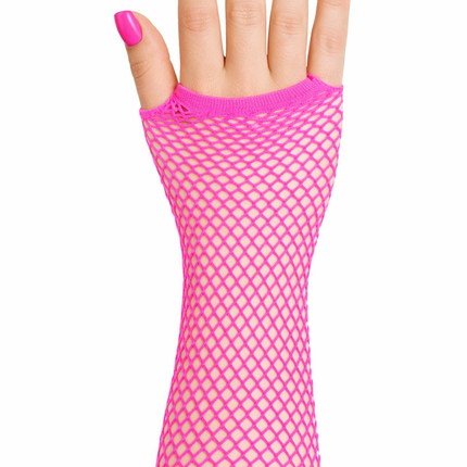 Di Bartelomeo Nethandschoenen Lang Neon Roze